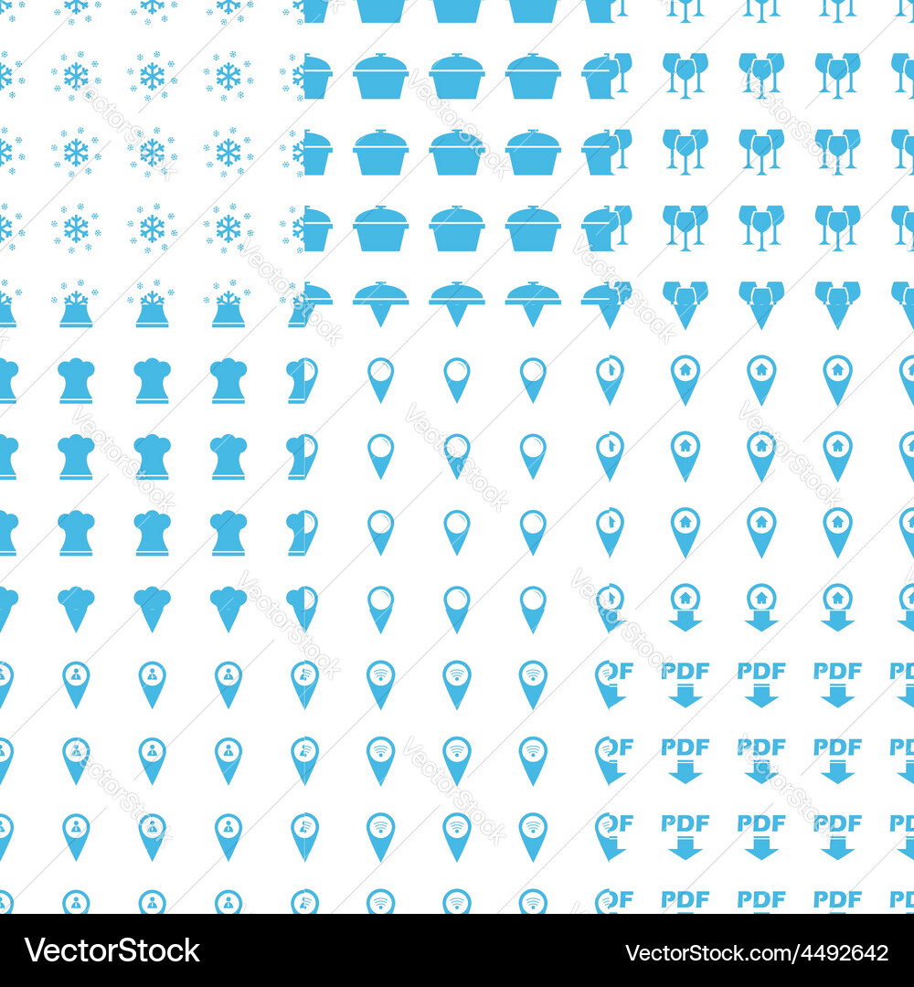 Big seamless pattern set vector image