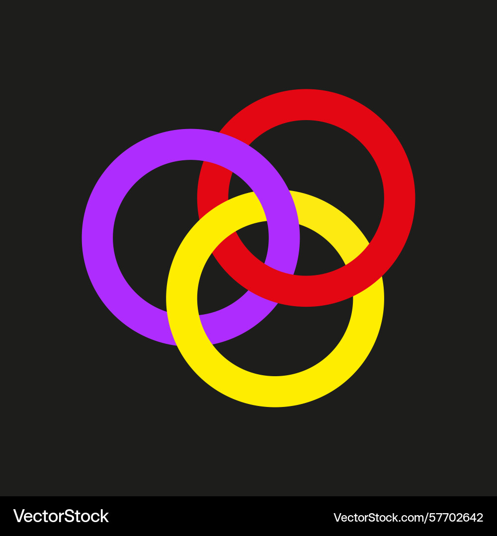 Circular pattern elements abstract ring design vector image
