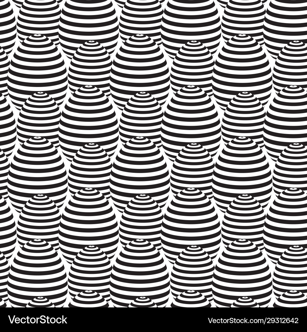 Eggs with lines seamless pattern Eggs with lines seamless pattern Vector Image