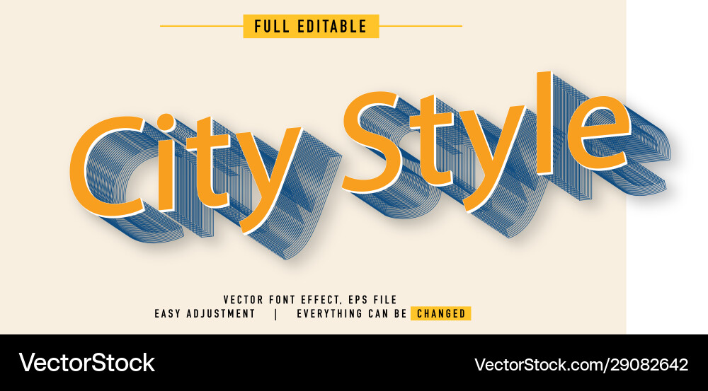 Elegant and colorful text effect design full Elegant and colorful text effect design full vector image