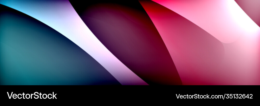 Fluid gradient neon color waves abstract Fluid gradient neon color waves abstract vector image