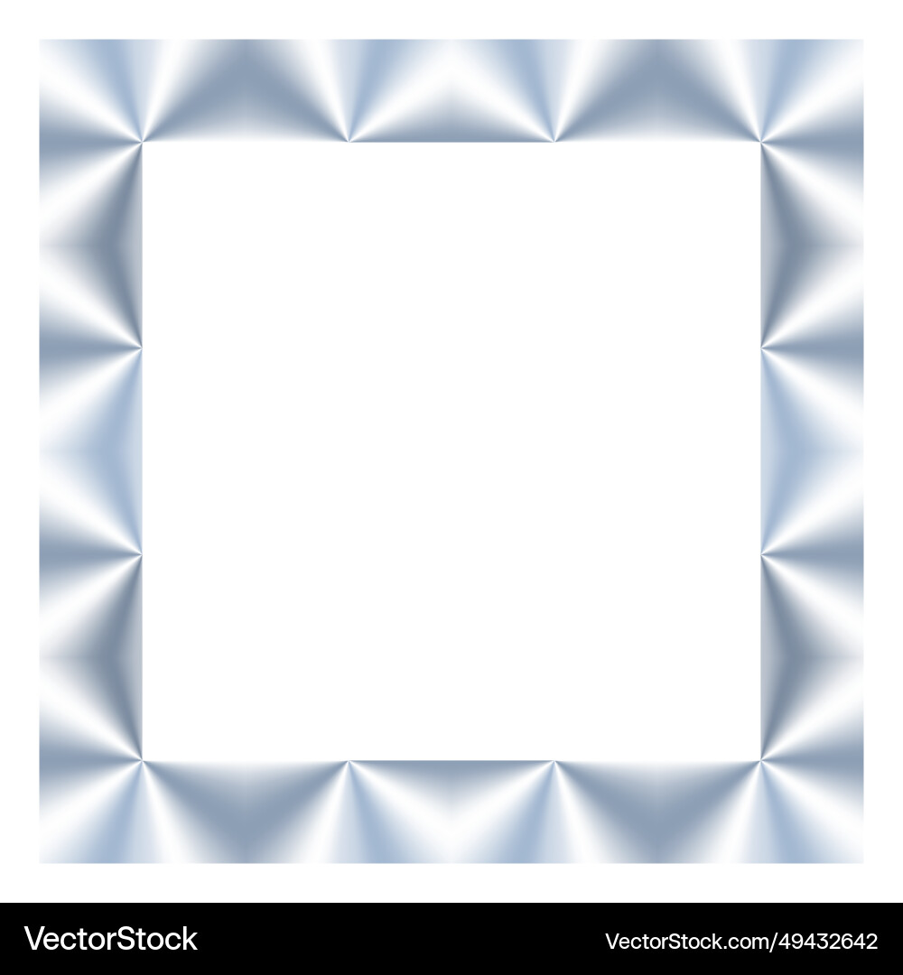 Holographic gradient square frame Holographic gradient square frame vector image