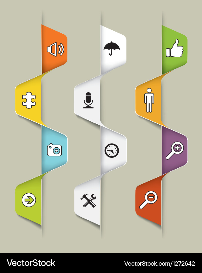 Modern Web Page Elements vector image