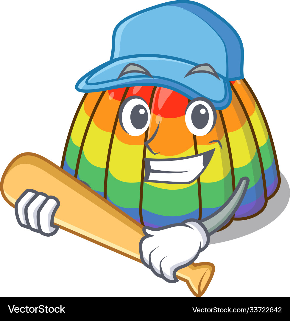 Smiley lustige Regenbogen Gele ein Maskottchen-Design Smiley lustige Regenbogen Gele ein Maskottchen-Design vektorbild