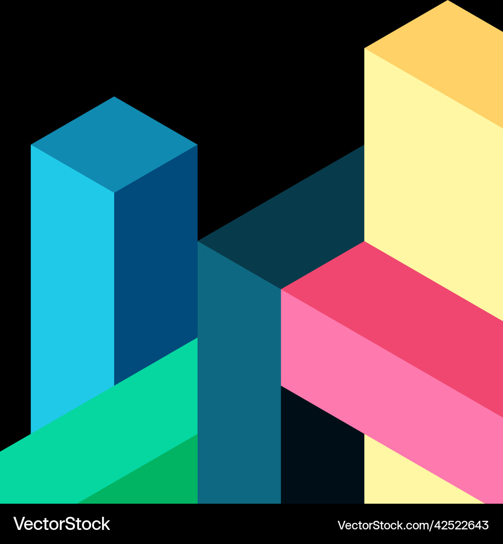 Abstract background 3d cubes cubic elements Abstract background 3d cubes cubic elements vector image