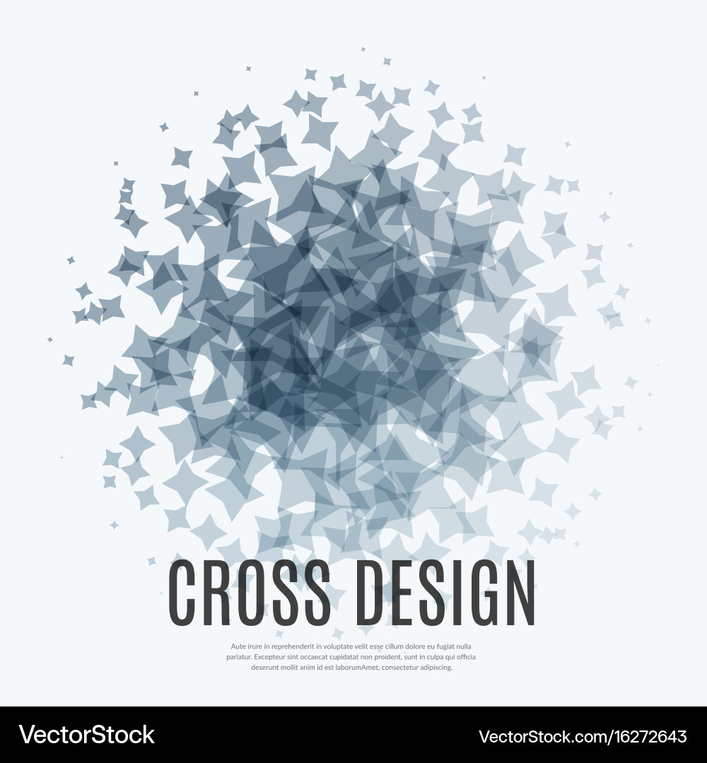 Abstract design elements with stars for fun vector image