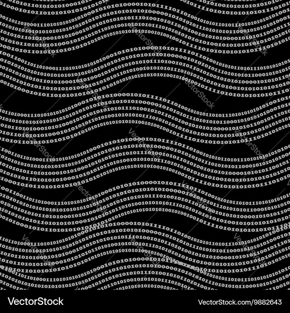 Binary code background vector image