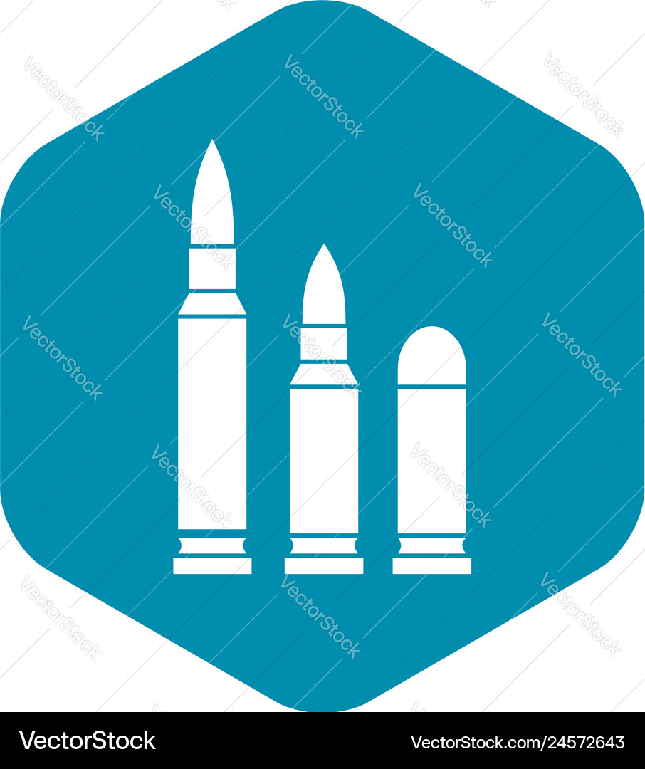 Bullets icon simple style Vector Image
