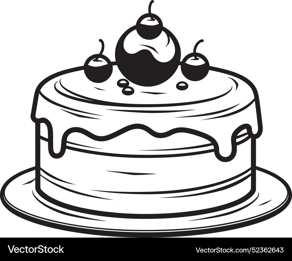 Celebratory cake showcase art extravaganza Vector Image