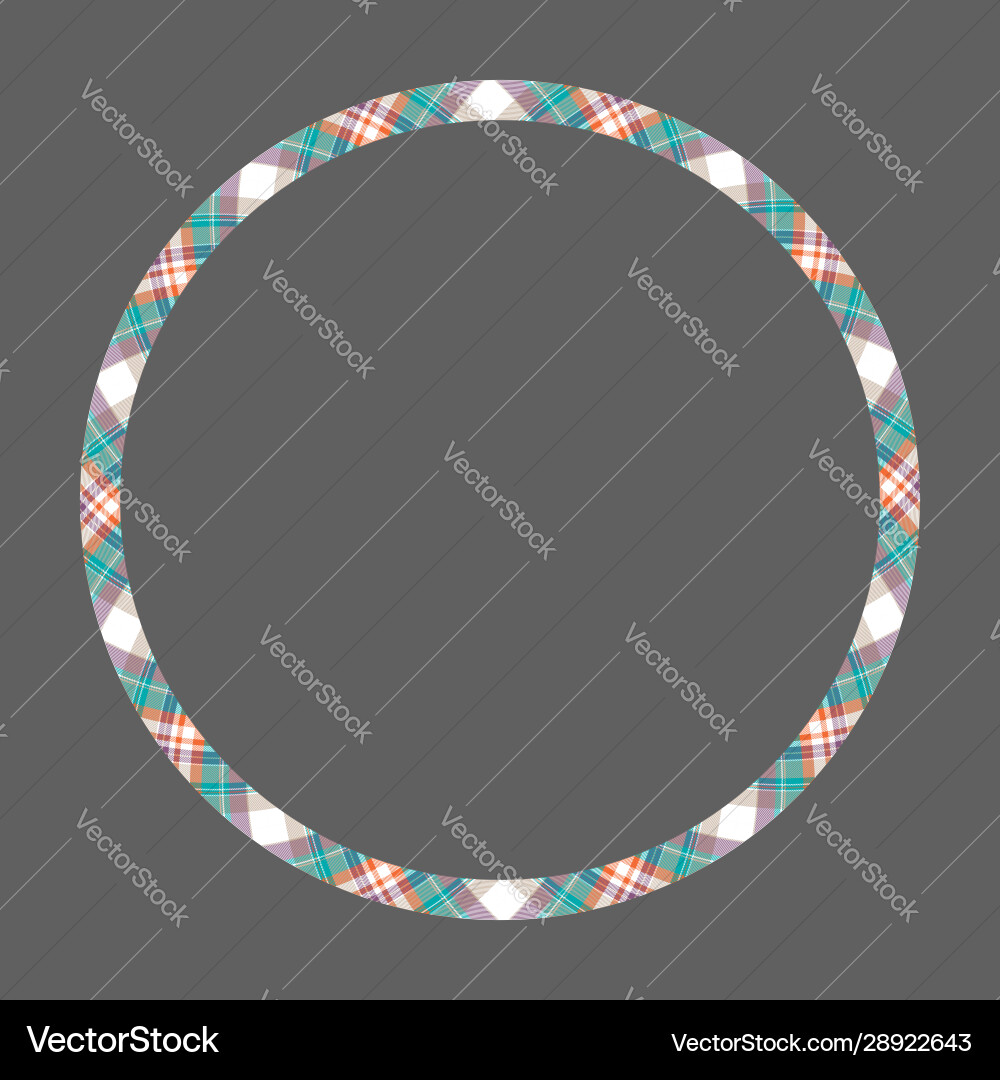 Circle borders and frames round border pattern Vector Image
