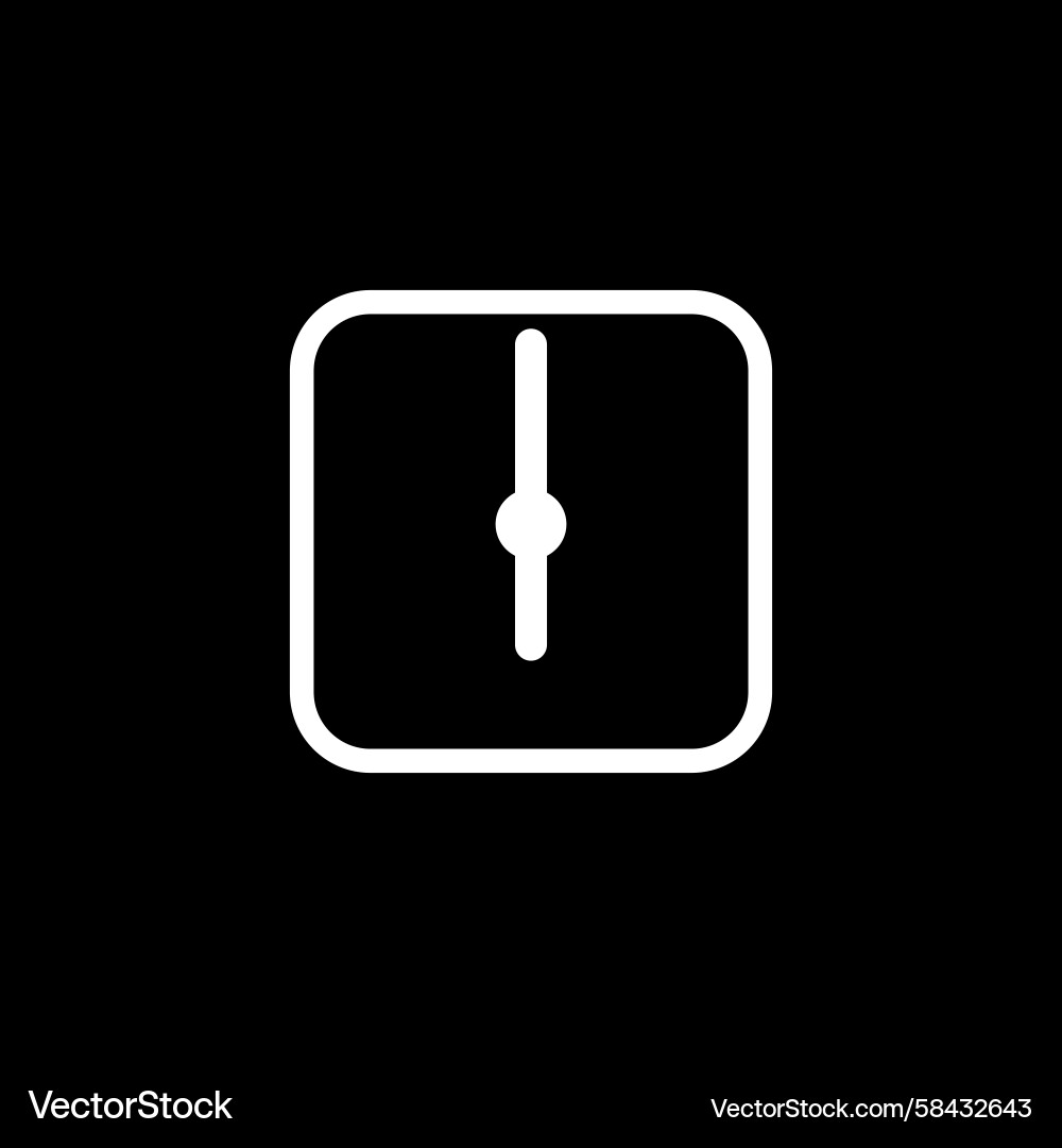 Clock Timer Icon - Minimalist Vector Image