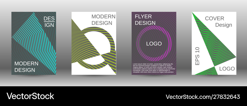 Creative backgrounds with abstract gradient linear vector image