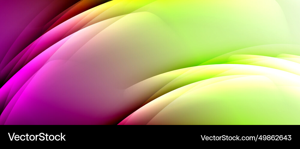 Dynamic flowing waves on gradient color background Dynamic flowing waves on gradient color background Vector Image