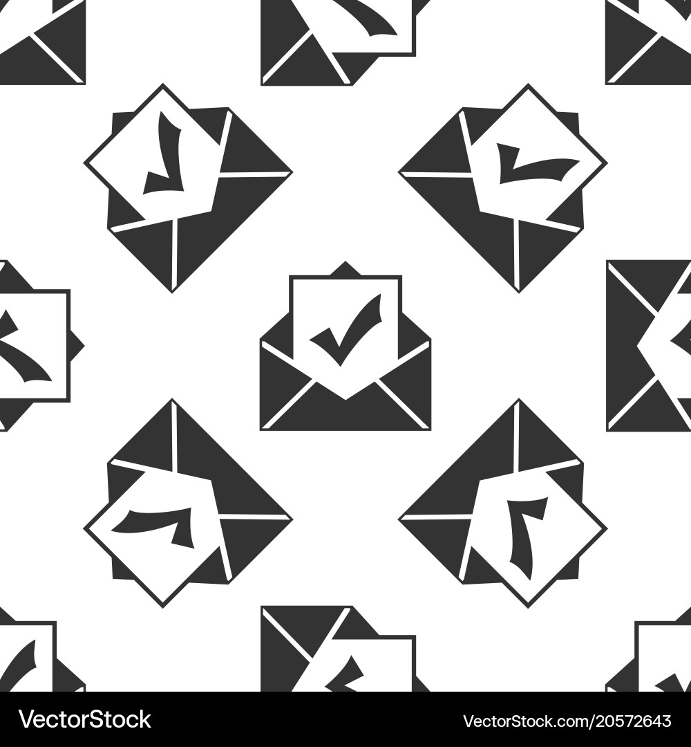 Envelope with document and check mark icon Vector Image