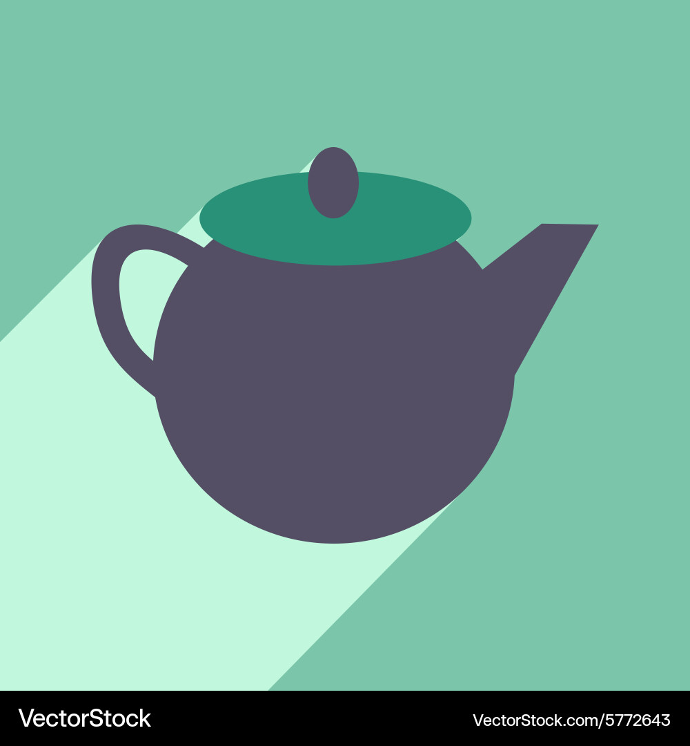 Flat with shadow icon and mobile application Vector Image