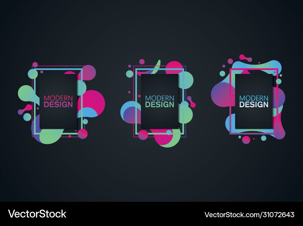 Frame for text modern art graphics Frame for text modern art graphics vector image