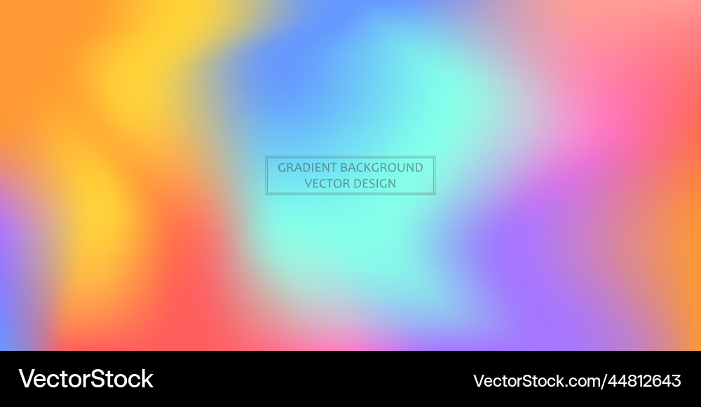 Panoramic web template multicolor gradient Panoramic web template multicolor gradient Vector Image