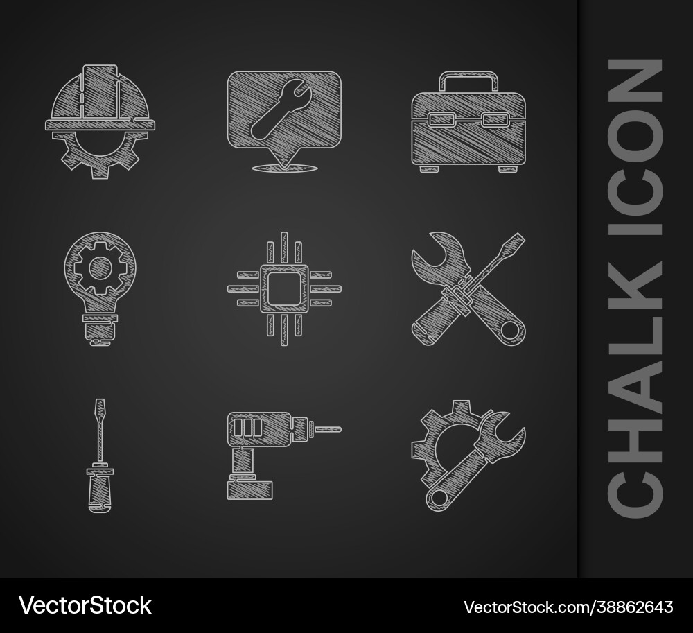 Set processor with microcircuits cpu electric Set processor with microcircuits cpu electric vector image
