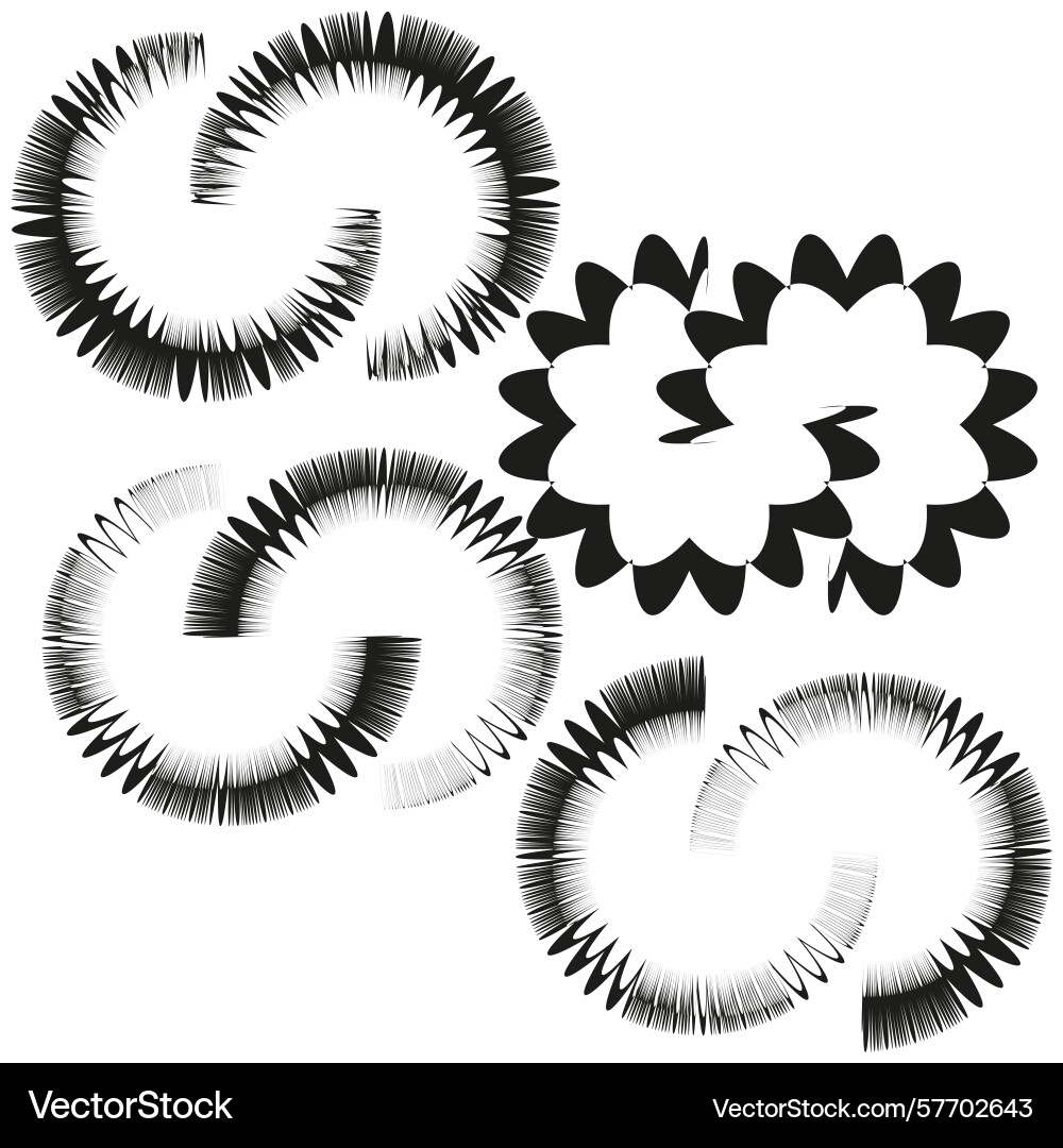 Spiky s icons rough gear pattern textured loop Spiky s icons rough gear pattern textured loop vector image
