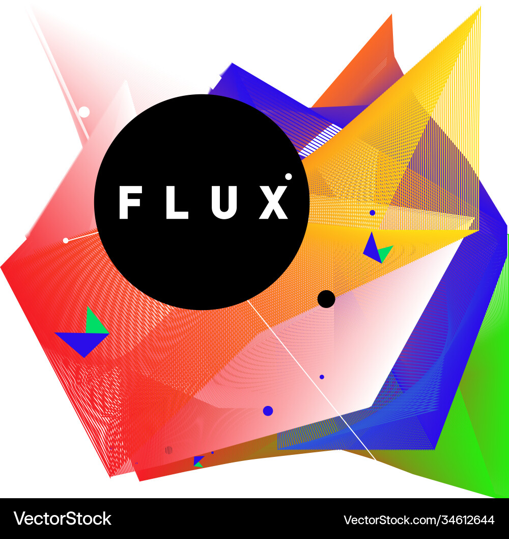3d colorful wave background dynamic flux effect 3d colorful wave background dynamic flux effect vector image