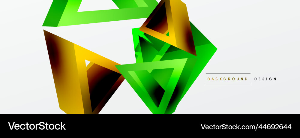 3d triangle abstract background basic shape 3d triangle abstract background basic shape vector image