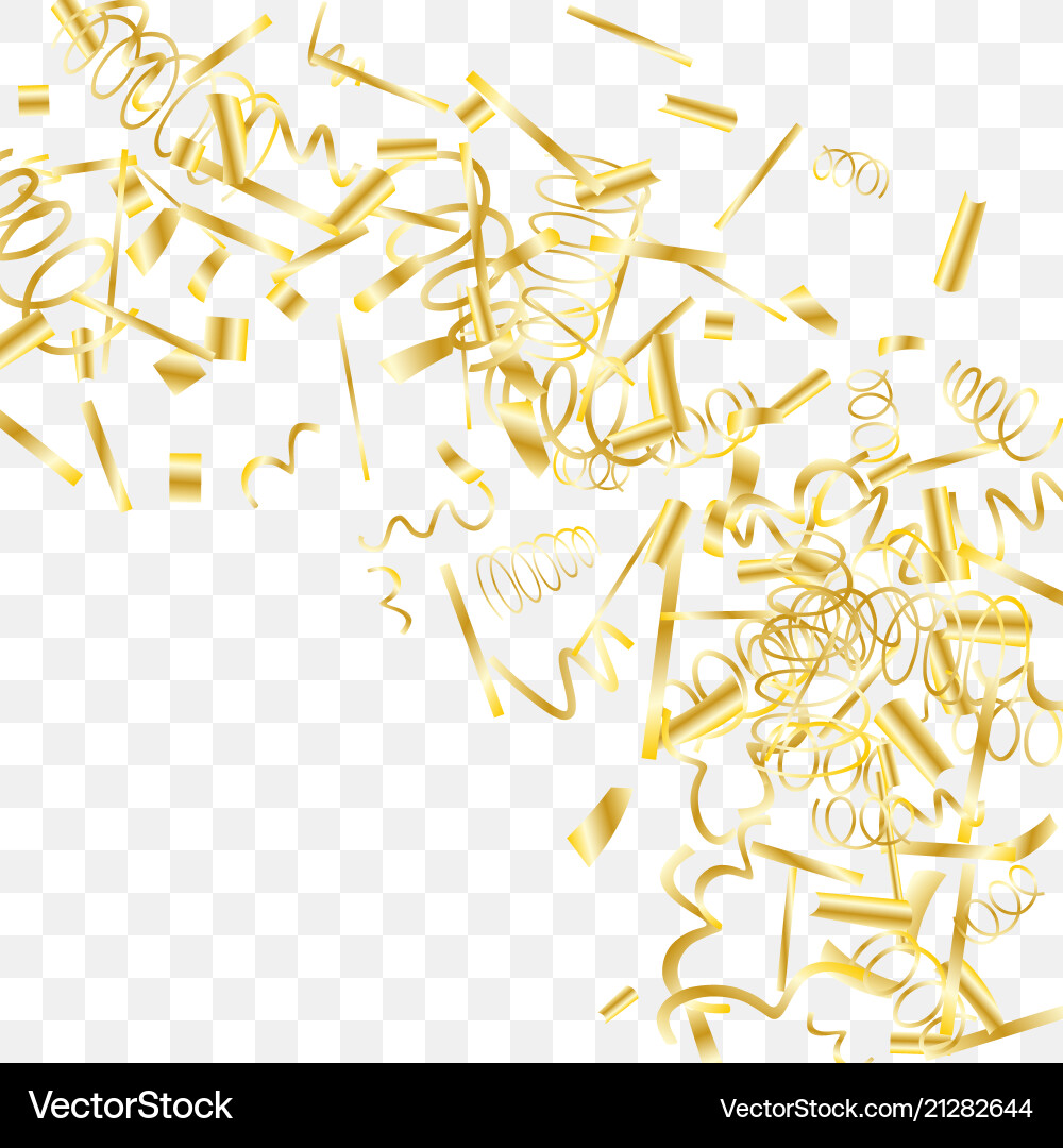 Abstract background with falling golden confetti Abstract background with falling golden confetti Vector Image