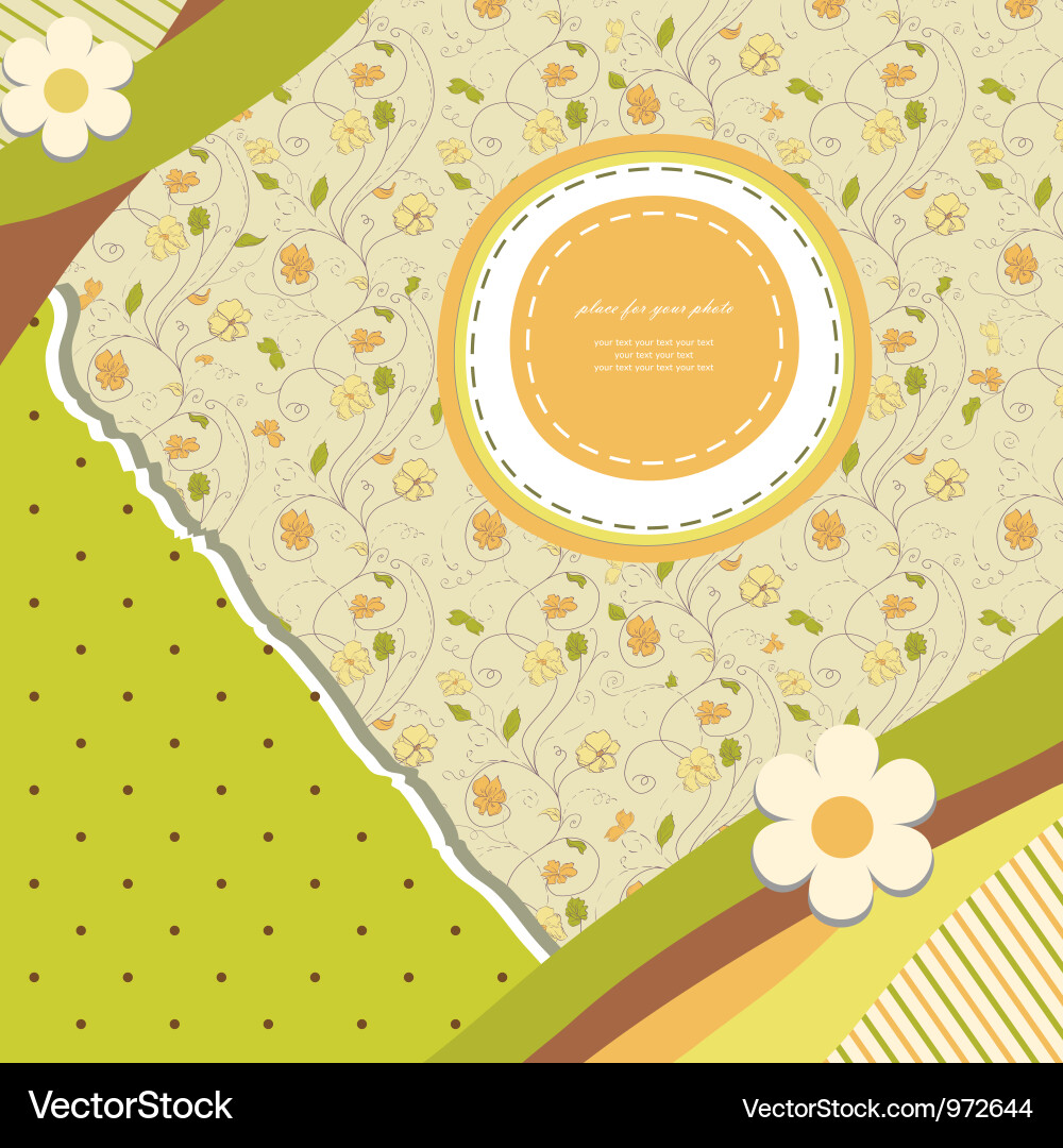 Abstract banner retro card Vector Image