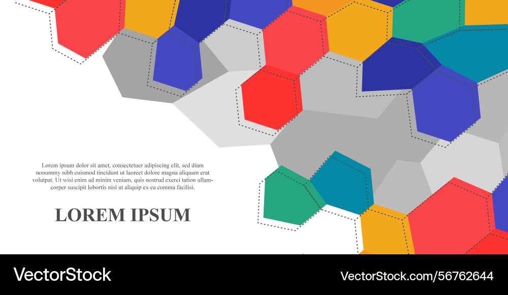 Abstract hexagon polygon background Abstract hexagon polygon background vector image