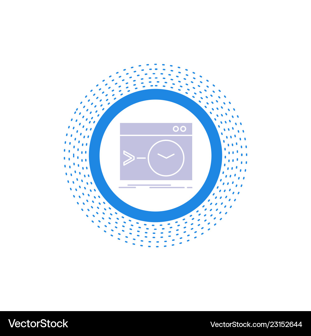 Admin command root software terminal glyph icon Admin command root software terminal glyph icon vector image
