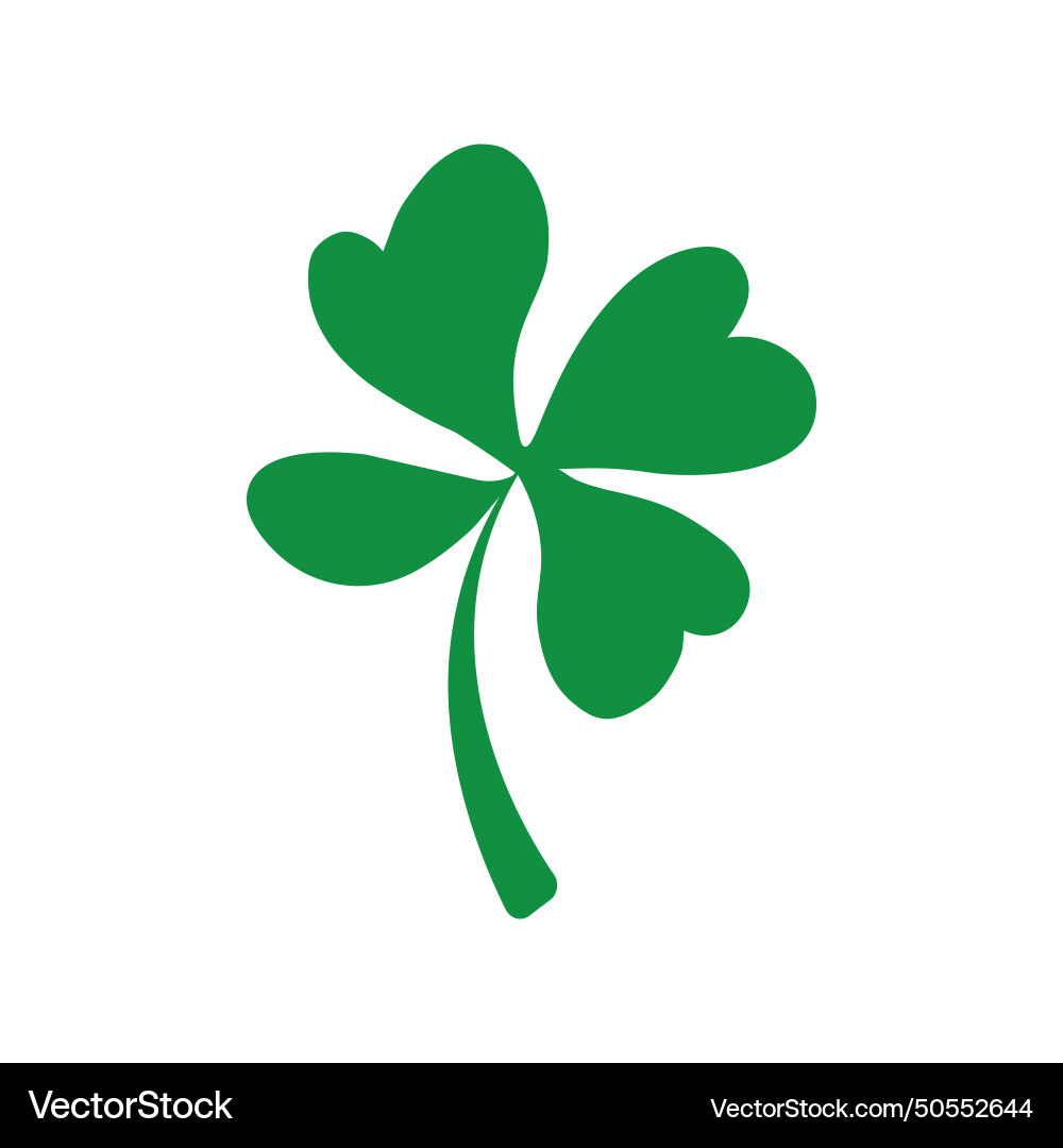 Clover symbol with different forms Vector Image
