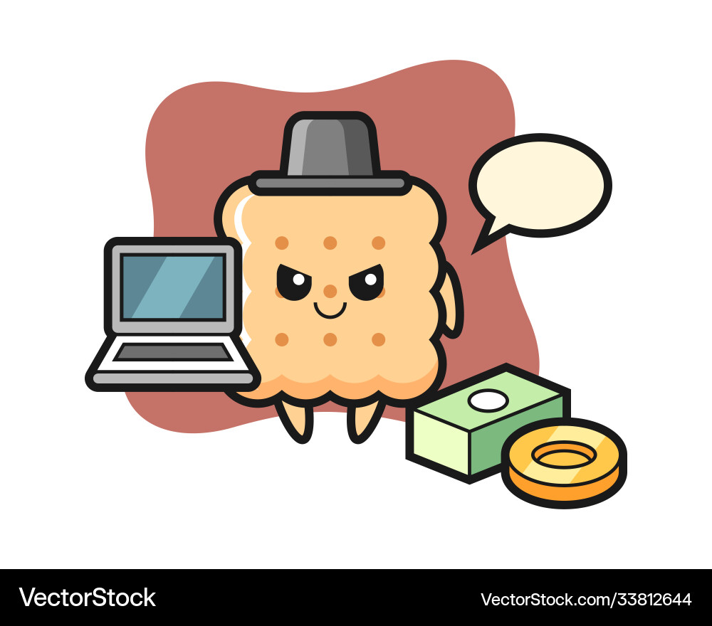 Cracker Hacker Mascot Vector Image