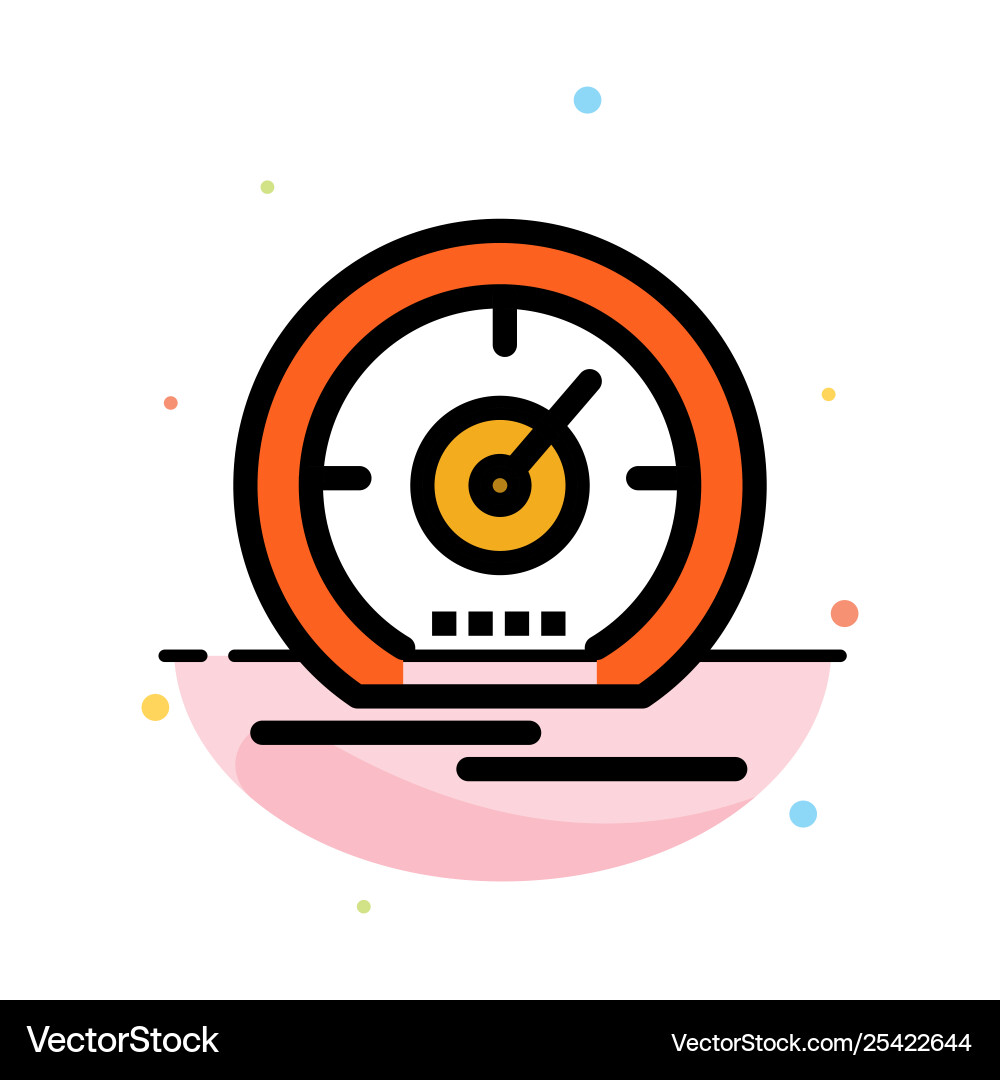 Gauge dashboard meter speed speedometer abstract vector image