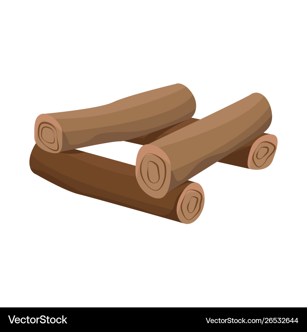 Isolated object log and stacked logo set Vector Image