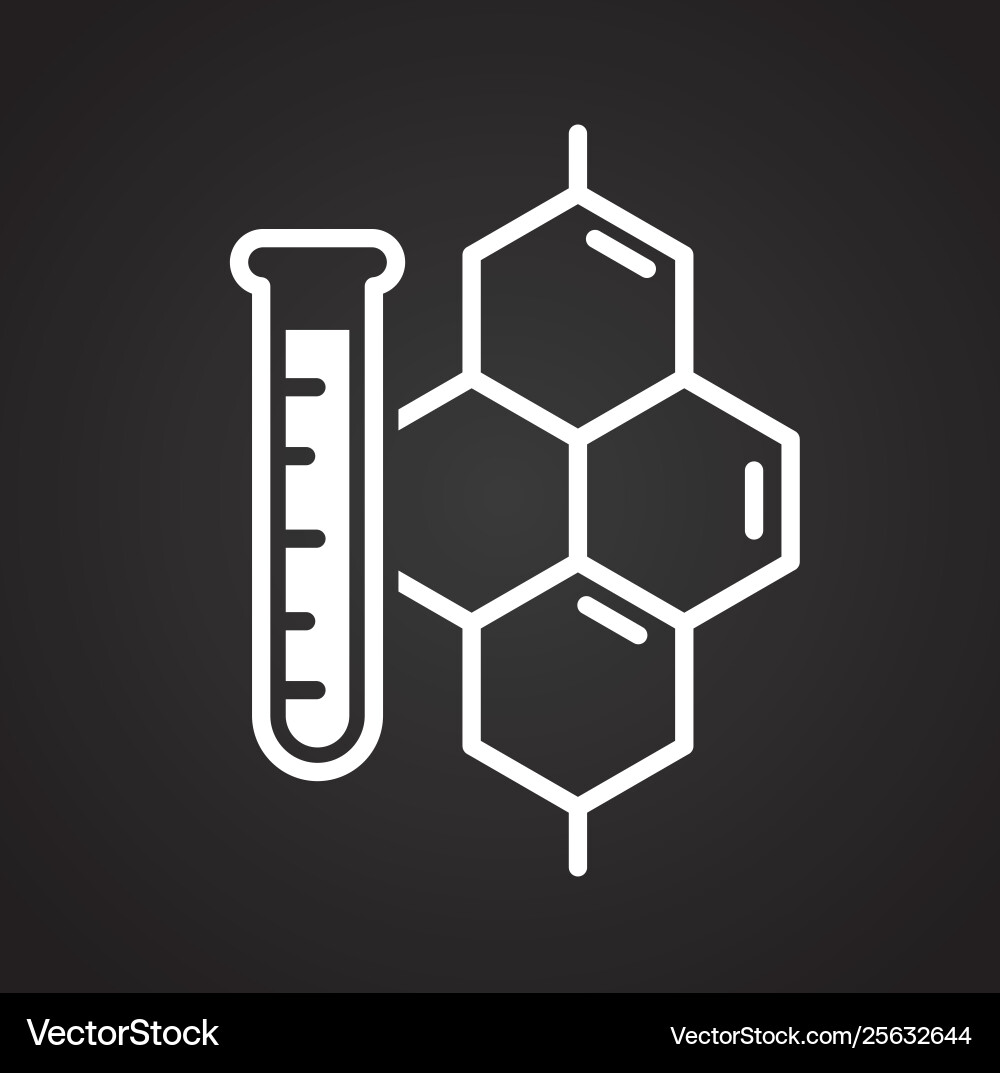 Molecule icon on background for graphic and web Molecule icon on background for graphic and web vector image