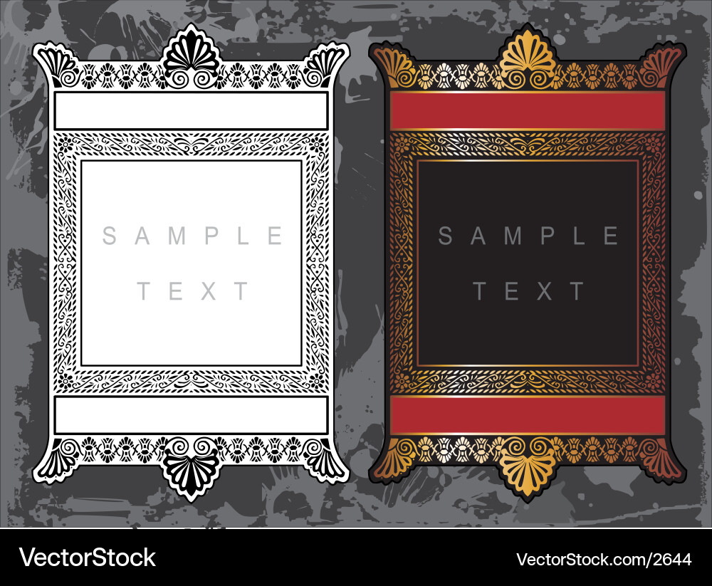 Ornate Decorative Frame Vector Image