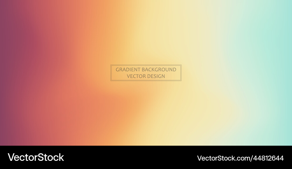 Panoramic web template multicolor gradient Vector Image
