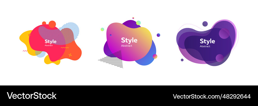 Set of abstract element templates Set of abstract element templates vector image