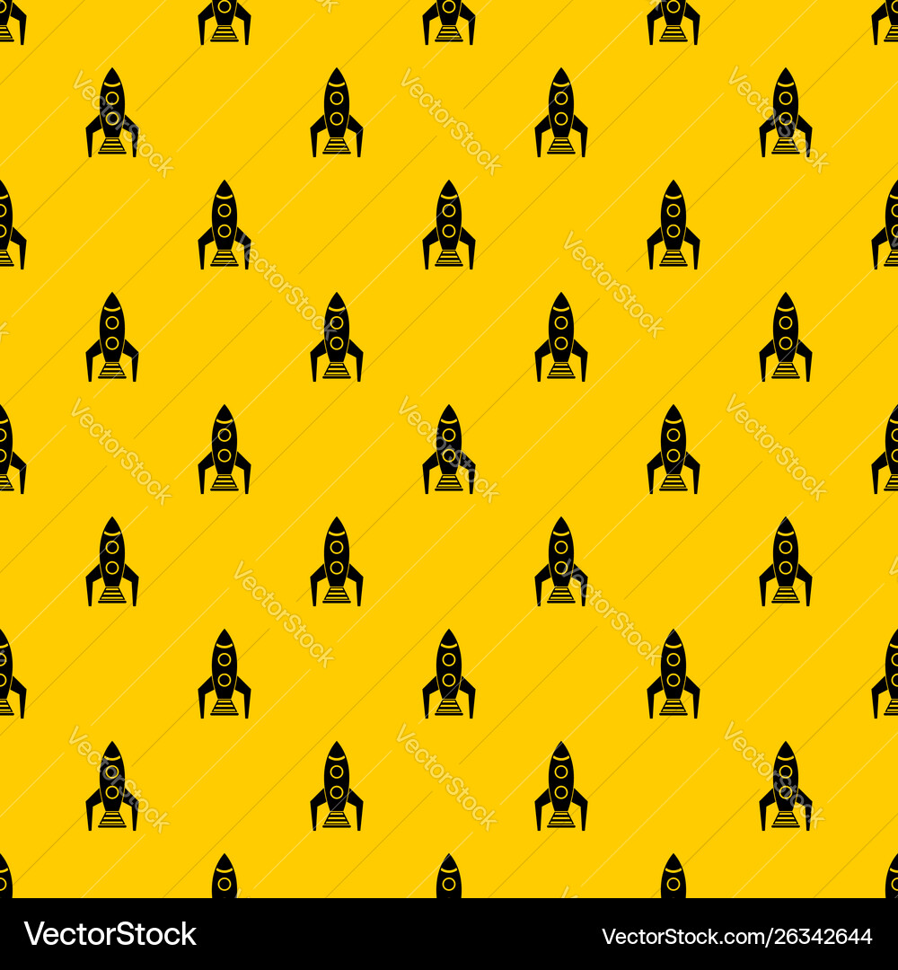 Space rocket pattern Space rocket pattern vector image