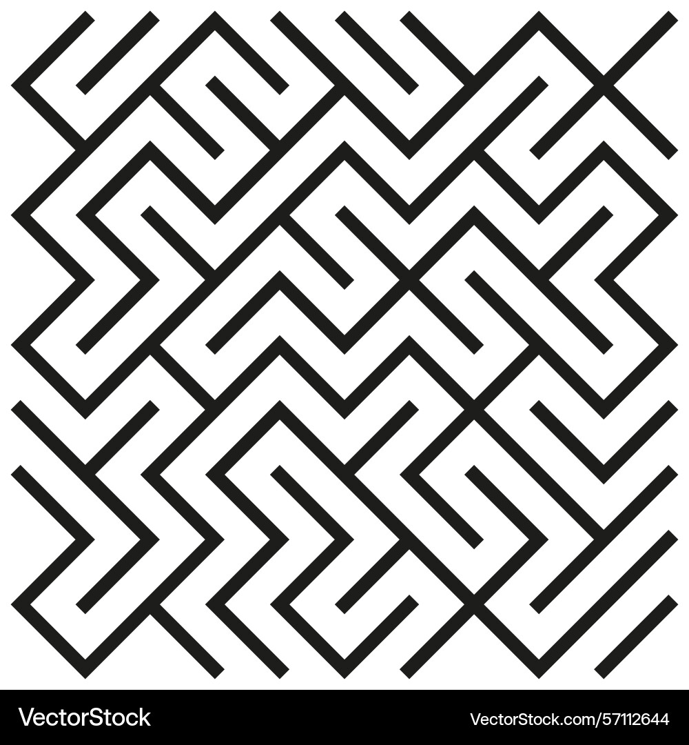 Zigzag maze pattern angular abstract texture Zigzag maze pattern angular abstract texture Vector Image