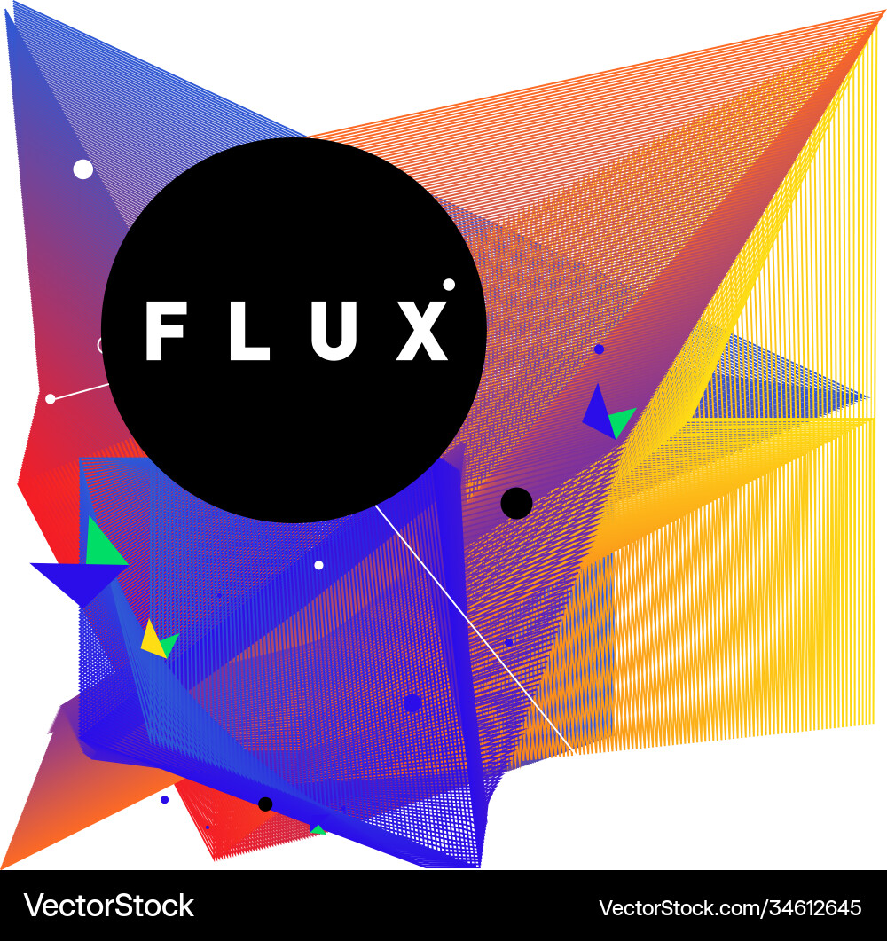 3d colorful wave background dynamic flux effect 3d colorful wave background dynamic flux effect vector image
