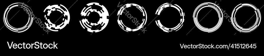 Abstract gui ui geometric circle element Abstract gui ui geometric circle element vector image