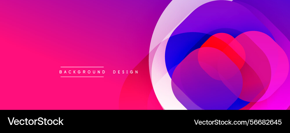 Abstract vibrant design features overlapping Abstract vibrant design features overlapping vector image