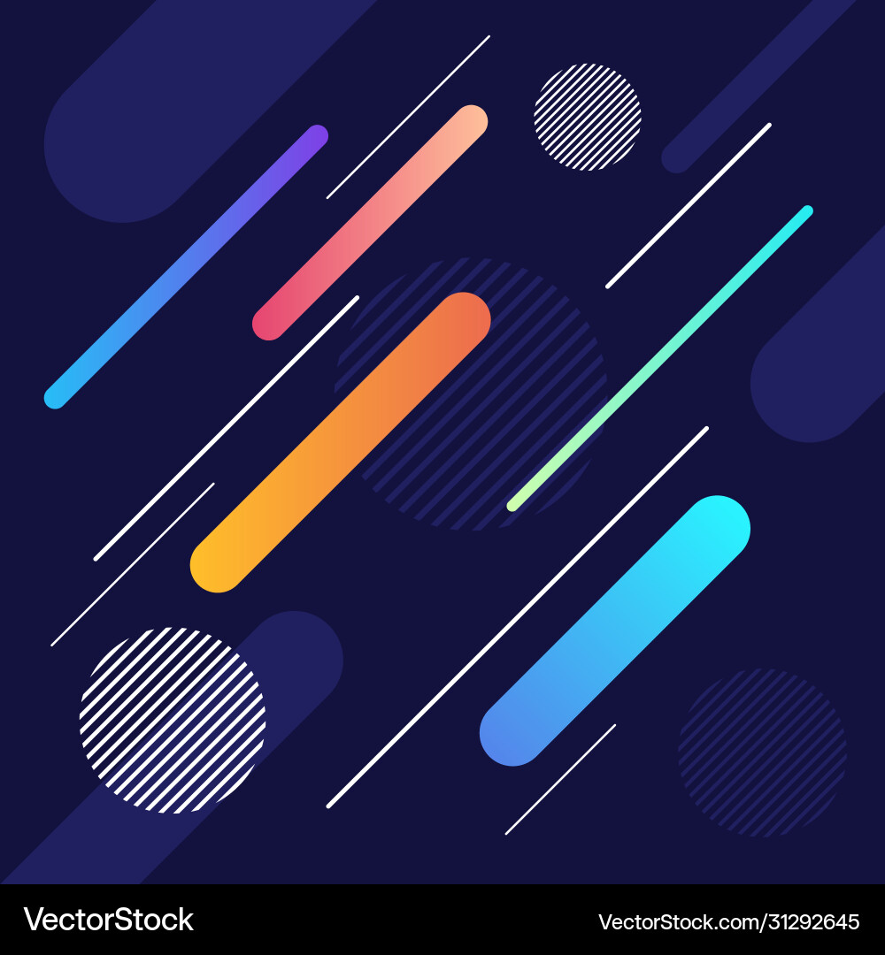 Dynamic Geometric Shape Pattern vector image