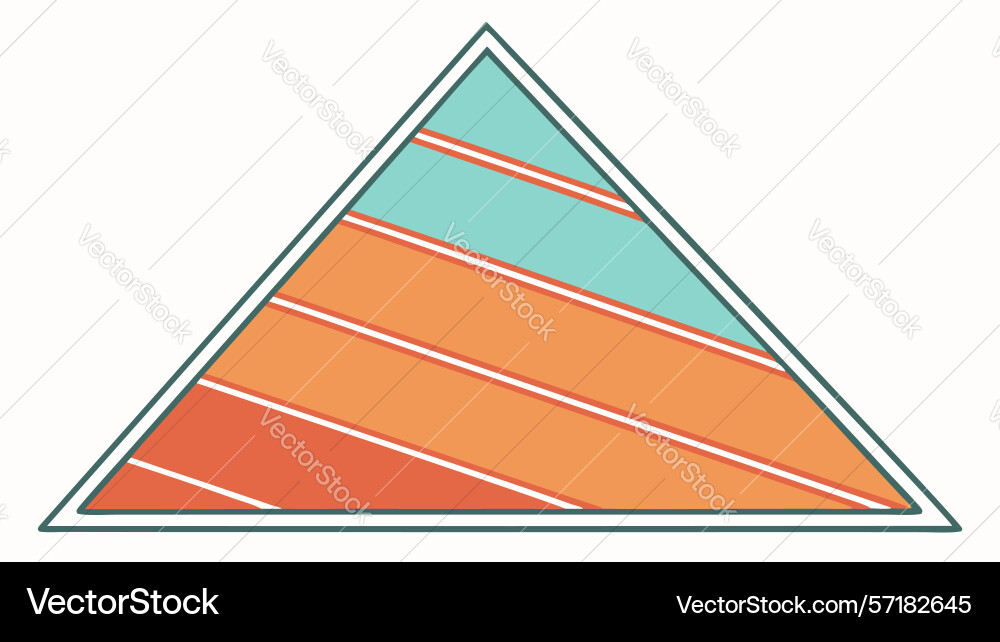 Dynamic geometric triangle abstract pattern vector image
