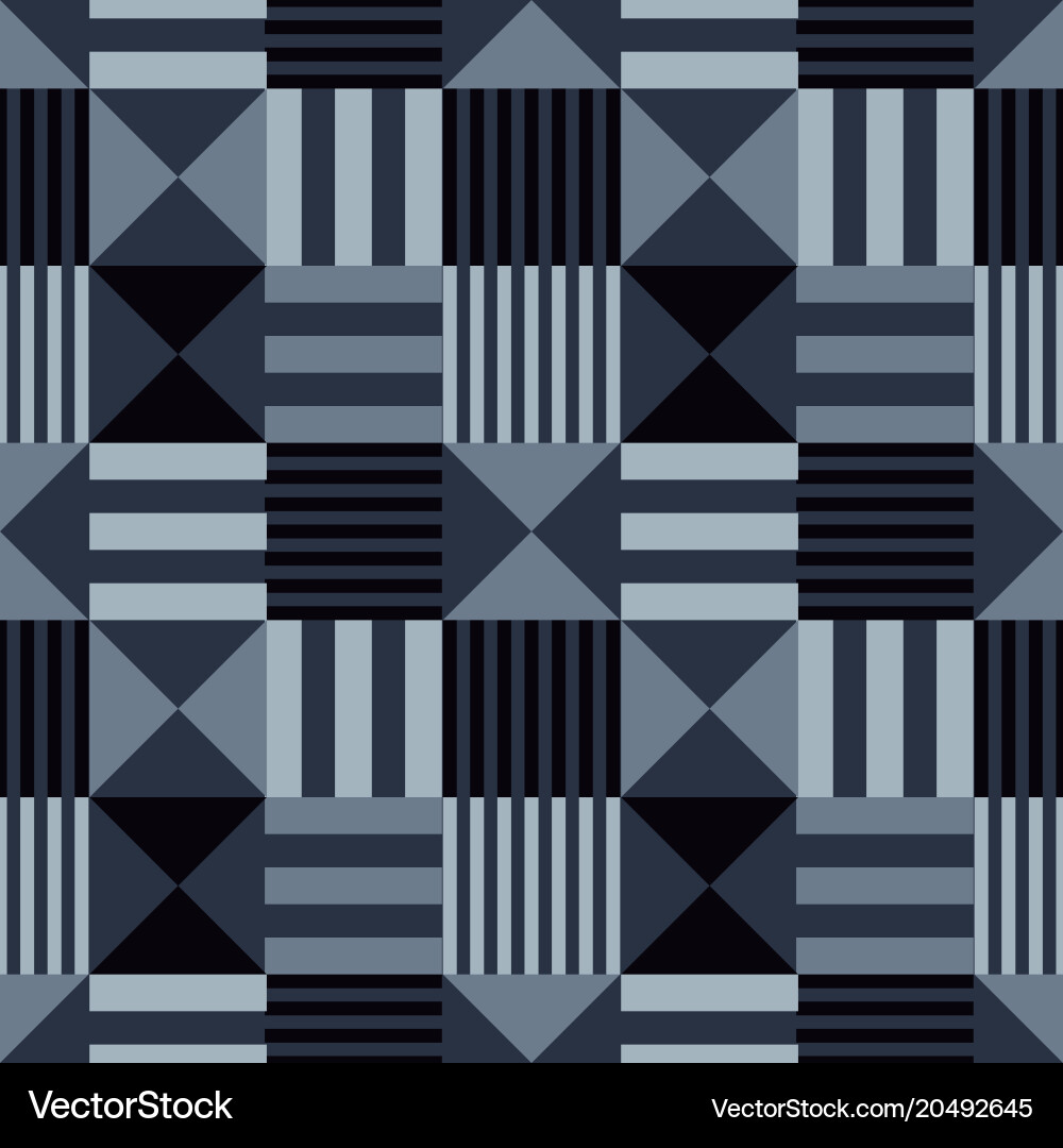 Geometric Block Pattern vector image