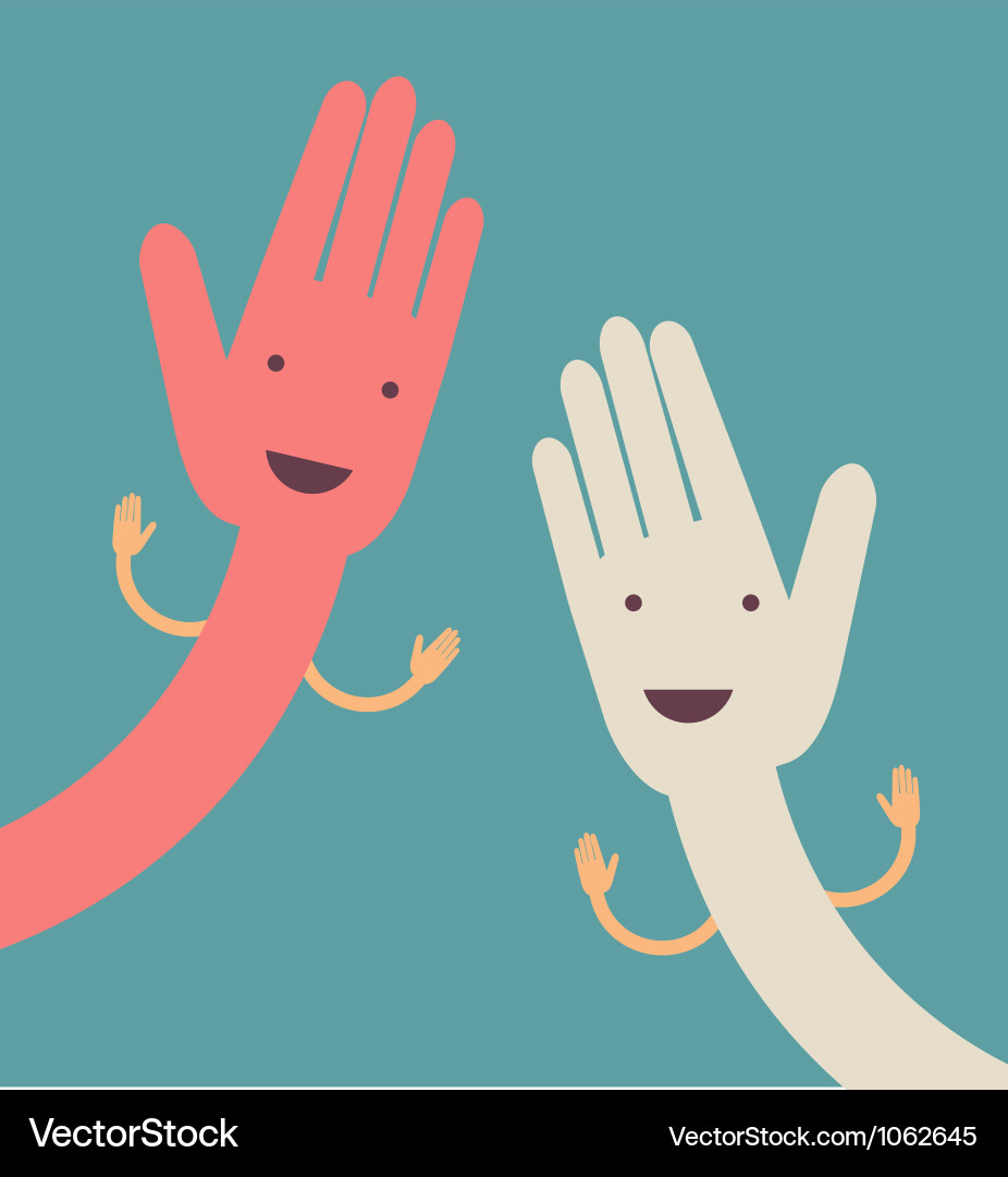 Multiple Open Hands vector image