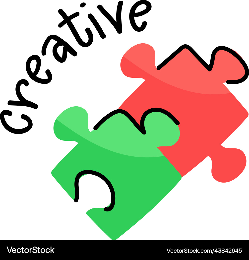 Problem solution vector image