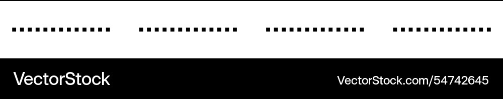 Tracing line dotted horizontal element for kids Tracing line dotted horizontal element for kids vector image