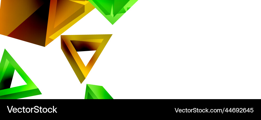 Triangle abstract background 3d basic Triangle abstract background 3d basic vector image