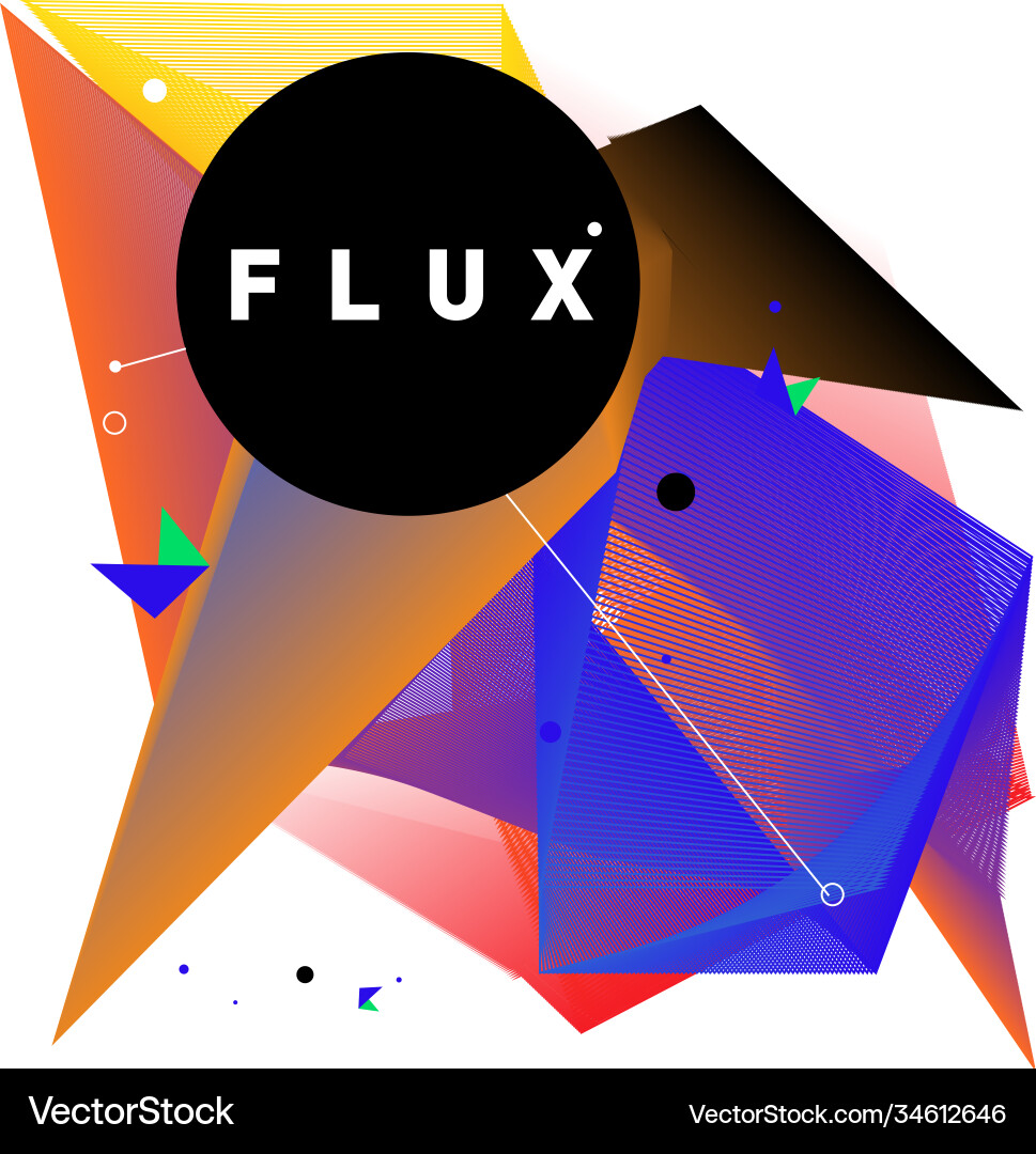 3d colorful wave background dynamic flux effect 3d colorful wave background dynamic flux effect vector image